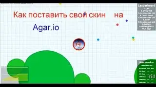 Как поставить свой скин на Agar.io