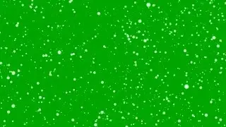 Snowflakes Falling on Green Screen Motion Background