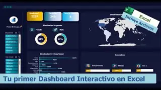Tu primer Dashboard Interactivo en Excel (Incluye Archivos)  #excel #dashboard