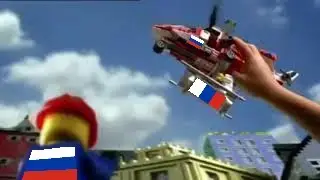 A Man Has Fallen Into The River In Russian Lego City