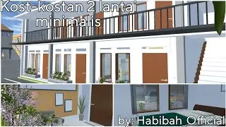 kost-kostan 2 lantai minimalis 🌿✨| bisa Save+edit | (Sakura school simulator )