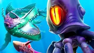 Undersharker vs Giant Squid Boss - Hungry Shark World