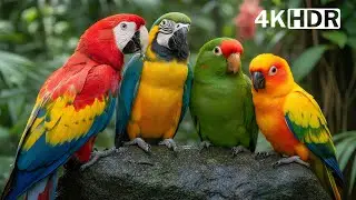 MOST AMAZING AMAZON PARROTS 🦜 RELAXING BIRDS SOUND 🌿 BREATHTAKING & HEALING NATURE 🌿 STRESS RELIEF