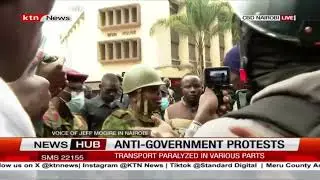 Nairobi Protests: Police Officer and Civilian Face Off in Heated Exchange