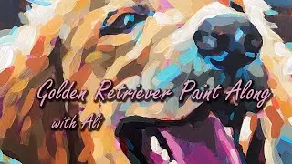 Golden Retriever Paint Along