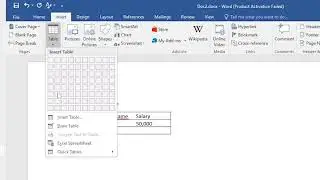 How to create table in ms word | Easy Tutorial