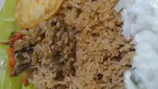 Chicken Biryani and Chips
