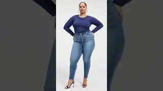 Curvy Mid Rise Jeans #fashion #outfit #clearglasses #summeroutfit #curvyfashion #shorts