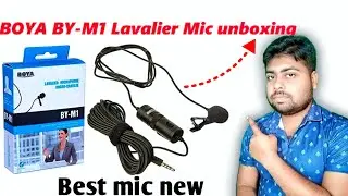 Boya M1 Mic unboxing Best mike for low price Video recording mic