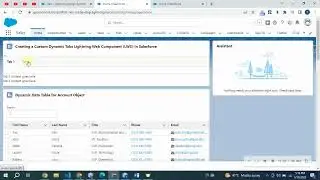 Creating a Custom Dynamic Tabs Lightning Web Component (LWC) in Salesforce
