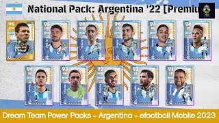 Argentina 2022 Premium Pack | Messi 😍 | eFootball National Packs | eFootball Mobile 2023