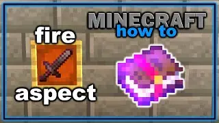 How to Get and Use Fire Aspect Enchantment in Minecraft! | Easy Minecraft Tutorial