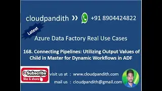168. Set pipeline return value in Set variable || Access output of child pipeline in main pipeline
