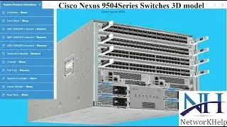 Cisco Nexus 9504Series Switches 3D model