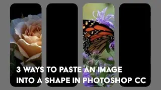 Photoshop CC - How to paste an image into a shape (3 Ways)