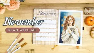 November 2023 Bullet Journal Setup • PLAN WITH ME 🐈 Cats and Sweaters BuJo Theme