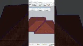 Learn how to make gabled house roof design on sketchup ✨ 