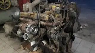 (Фрэд 4) Снял мотор с коробкой с фрэда. Готовим авто в полный покрас. Пескоструй.