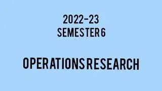 OPERATIONS RESEARCH| 2023|MGU||SEM6|PREVIOUSYEAR'SQUESTIONS|BRITTLEMEDIA