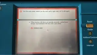Cara Mengatasi Error E020 di mesin fotocopy IR5020, IR5000