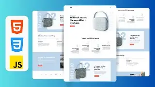 Responsive Product Website Using HTML , CSS & JavaScript