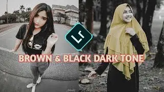 cara edit foto filter keren brown & black dark tone | lightroom mobile tutorial