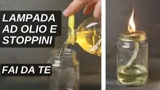 Come fare UNA LAMPADA ad OLIO Lampada ad olio Come creare una lampada ad olio fare candela olio I