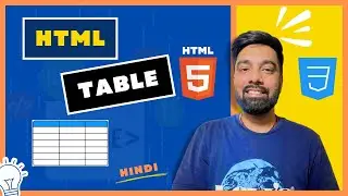 Table in HTML Hindi - 09 - Az Bytes