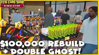 TCG Card Shop Simulator| I spent $100,000 rebuilding my shop and got two Ghost cards!