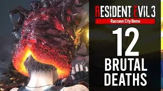 All Deaths In The Resident Evil 3 Remake Demo | RE3 Remake Death Scenes