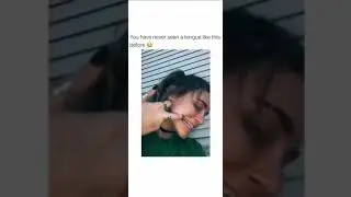 Girl with Long Tongue || Tik tok Funny meme Videos 