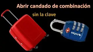 COMO ABRIR UN CANDADO DE COMBINACION SIN TENER LA CLAVE.//candado de combinacion