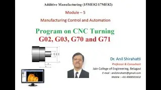 Program on CNC Turning using G02,G03, G70 and G71