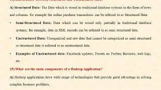 Top 20 Hadoop BigData Interview Questions And Answers 2018