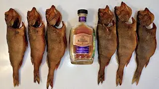 Коптильня Hanhi. Копчение крупного окуня.