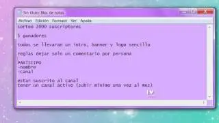 SORTEO 2000 suscriptores CERRADO