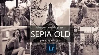 Sepia - Old Preset Lightroom Mobile Free Download DNG | Free Preset Sepia
