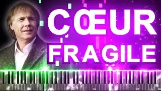 Richard Clayderman - Cœur fragile | Synthesia Piano Tutorial