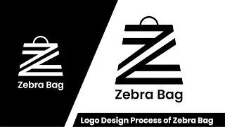 How to Design a Logo | Logo Design Process | Zebra Bag Logo | Logo Design  Tutorial In Hindi