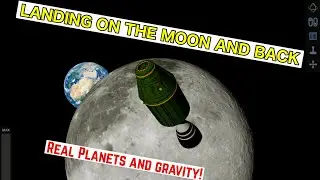 GOING TO THE MOON AND BACK BUT ITS THE REAL PLANETS [SIMPLE ROCKETS 2]