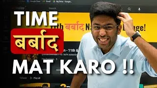 Time बर्बाद Mat Karo !! | Motivational Video For Student 