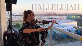 Violin Sunset Hallelujah for Neighbors during Quarantine - Marta Z - California Balcony Concert