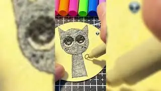 How to draw sticker Gray from Incredibox Sprunki easy step by step with sponge paper #sprunki