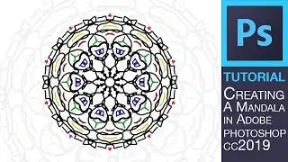 HOW TO CREATE A DIGITAL MANDALA IN PHOTOSHOP CC 2019 | Tutorial#02
