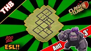 NEW 2019 TH8 WAR BASE | Anti 3* Drag/Hog Base | ESL special | 2019 - Clash Of Clans