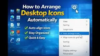 How to Arrange Desktop Icons Automatically on Windows