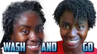 Easiest Wash and Go EVER | Natural Hairstyle for all Occasions! Anyone can do it!