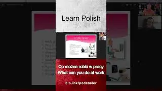 Co można robić w pracy - What can you do at work Part II