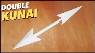 DIY Origami Double Kunai/Easy Craft Ideas/Paper Craft/Miniature Crafts/School Craft/diy ideas/DIY