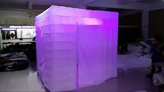 inflatable photo booth with 2 doors